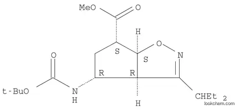 Molecular Structure of 229613-93-8 ((1S-4R)-4-[[(1,1-diMethylethoxy)carbonyl]aMino]- 2-Cyclopentene-1-carboxylic acid Methyl ester)